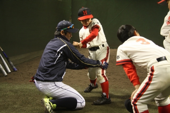 日本新薬硬式野球部野球教室